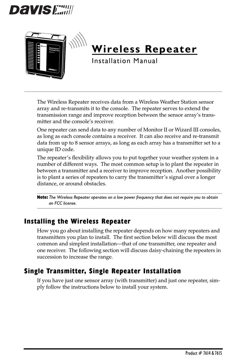 DAVIS Wireless Repeater 7614 User manual