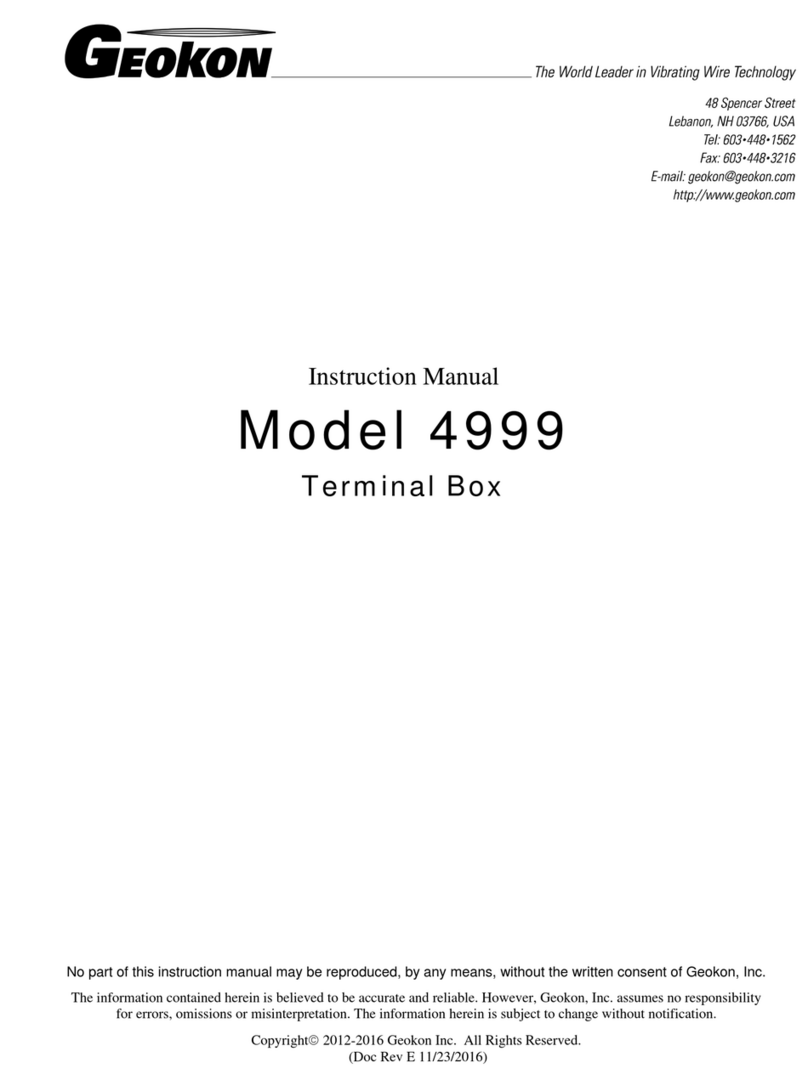 Geokon 4999 instruction manual