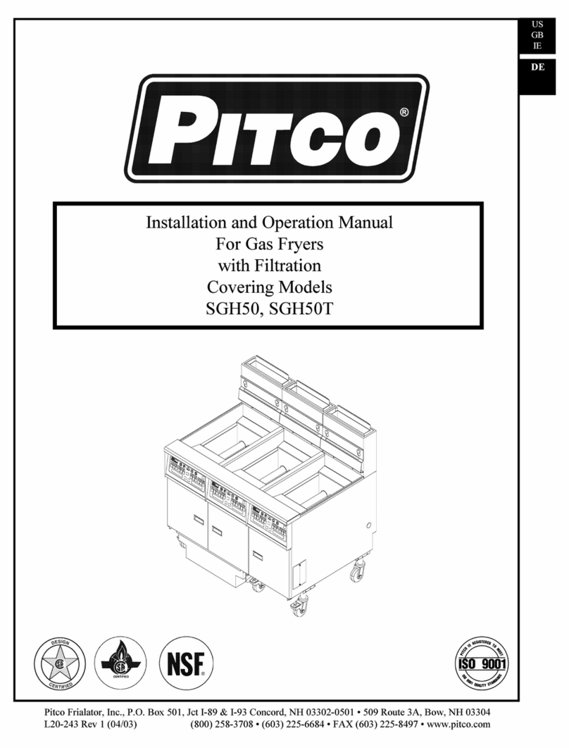 Pitco SGH50 User manual