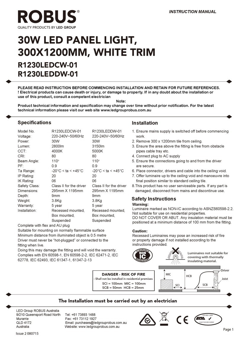 Robus R1230LEDCW-01 instruction manual