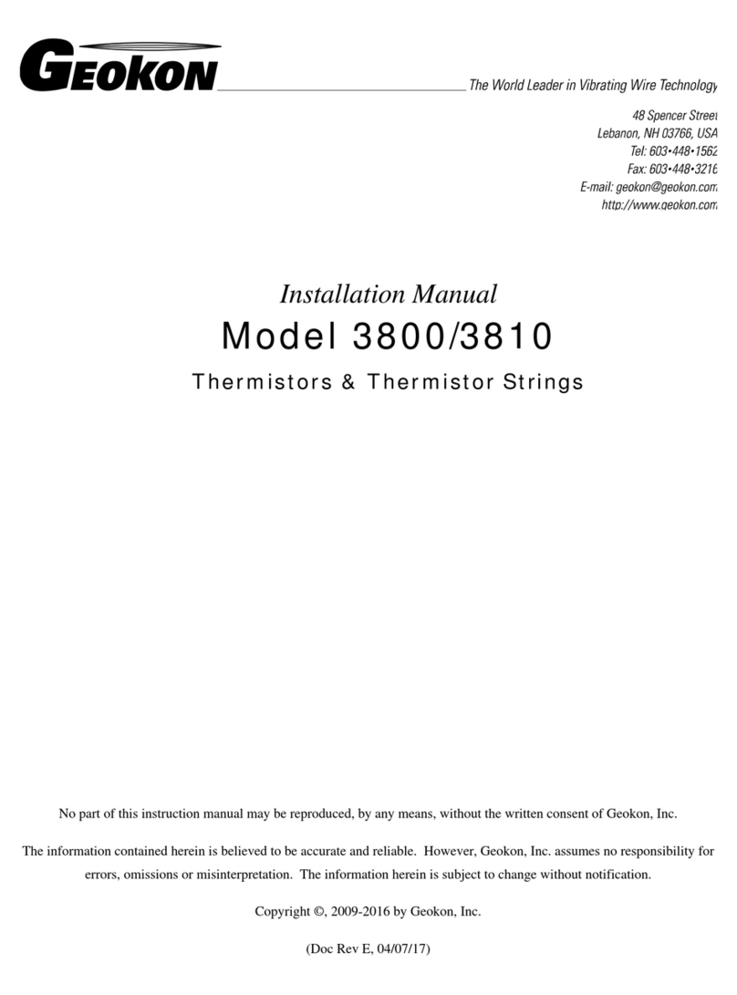 Geokon 3810 User manual