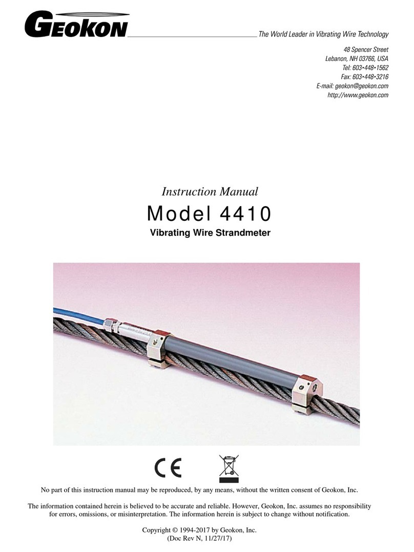 Geokon 4410 User manual