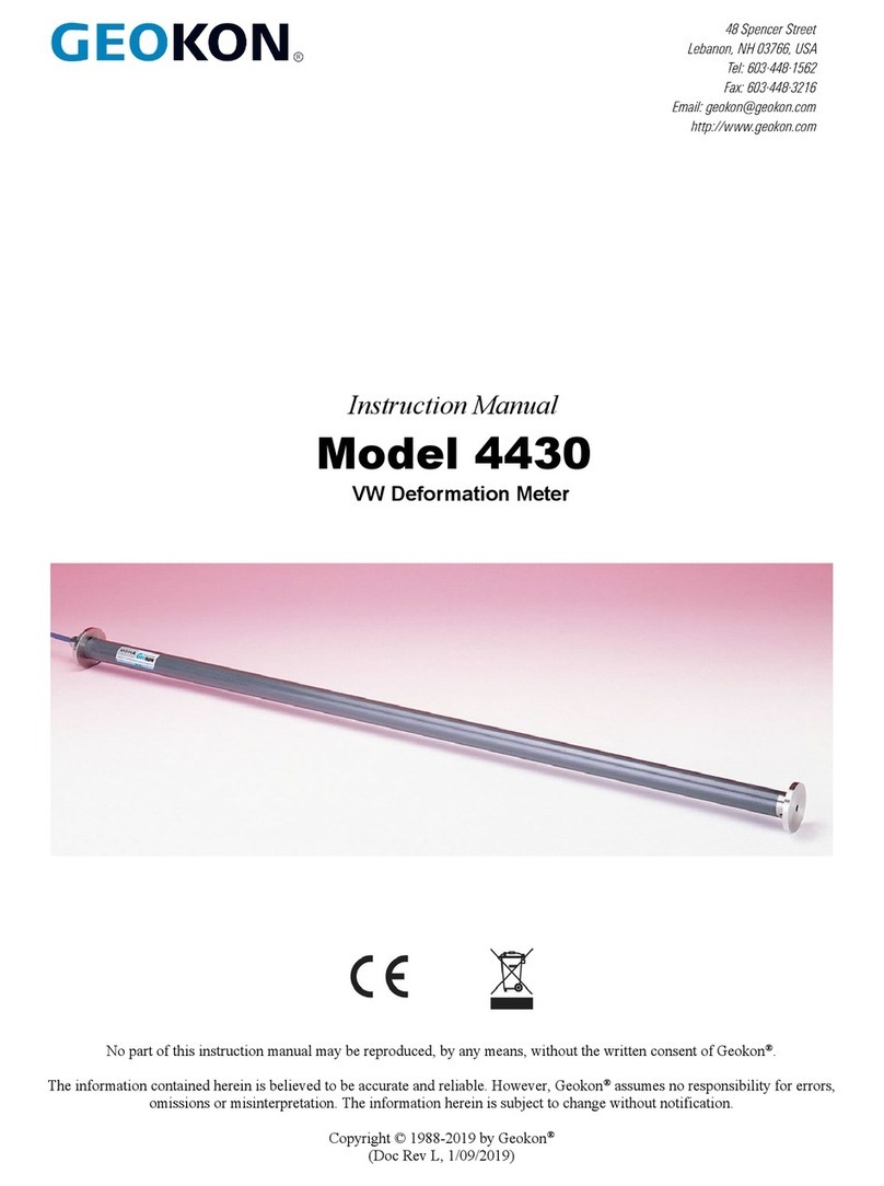 Geokon 4430 User manual