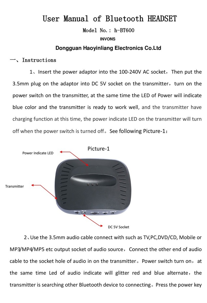 INVONS h-BT600 User manual