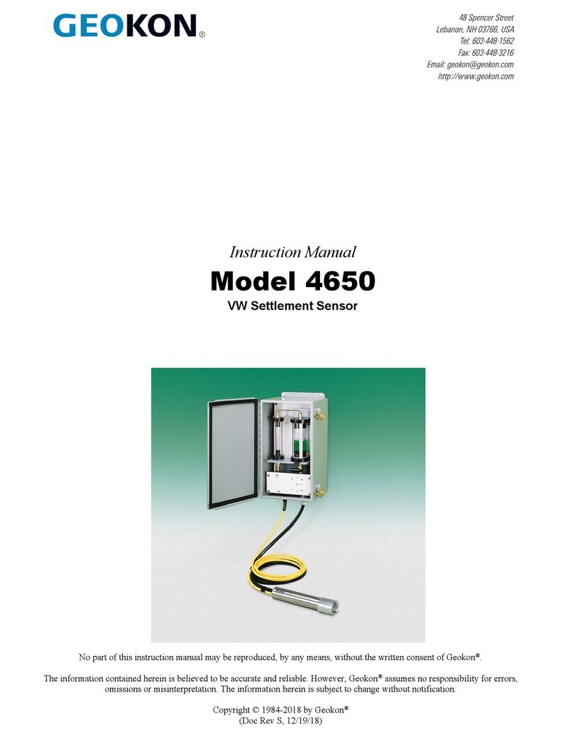 Geokon 4650 User manual