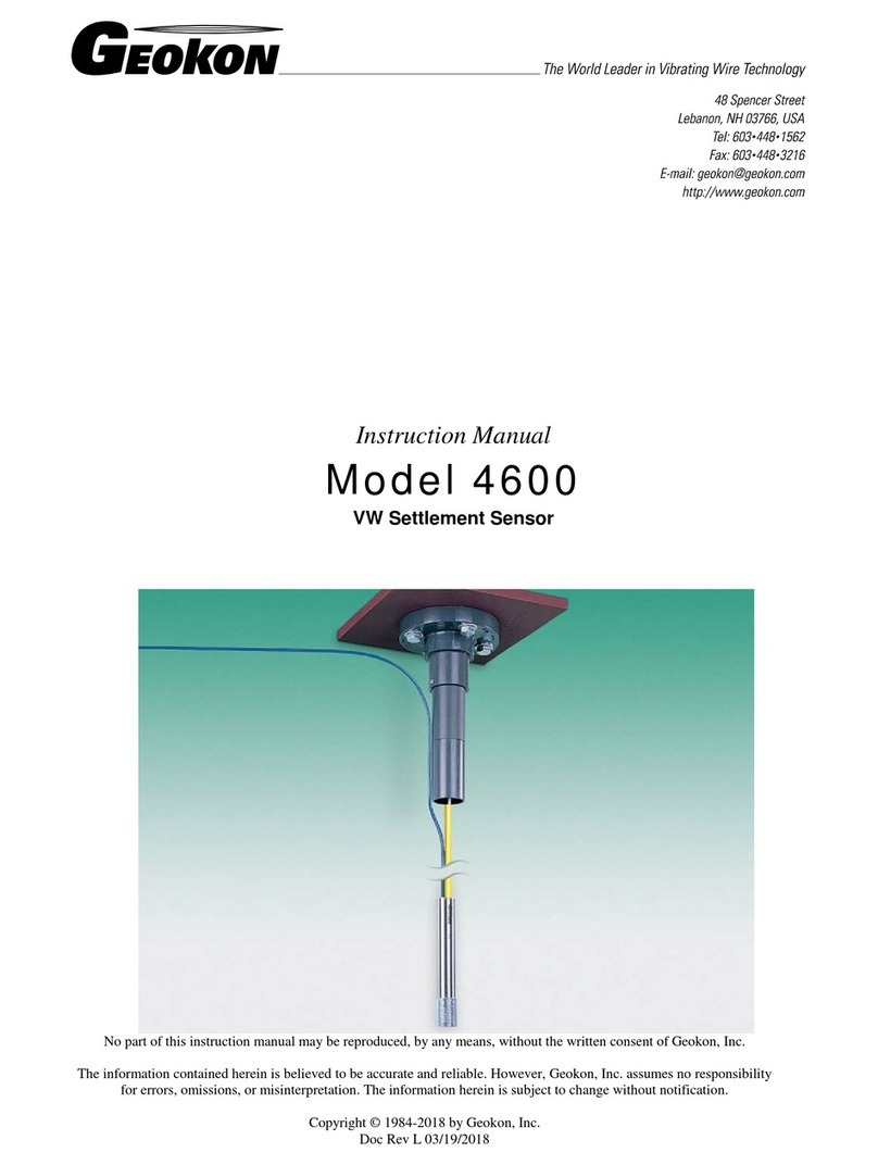 Geokon 4600 User manual Geokon 4600 User manual