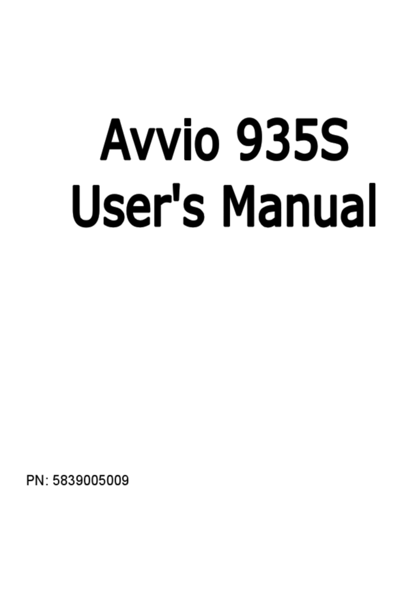 Avvio 935S User manual