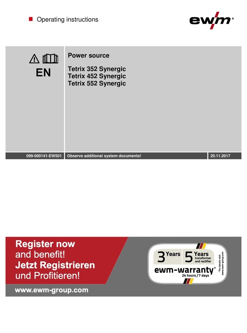 EWM Tetrix 352 Synergic operating instructions