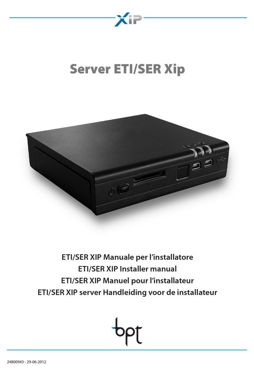 Xip ETI/SER Xip User& installer's manual
