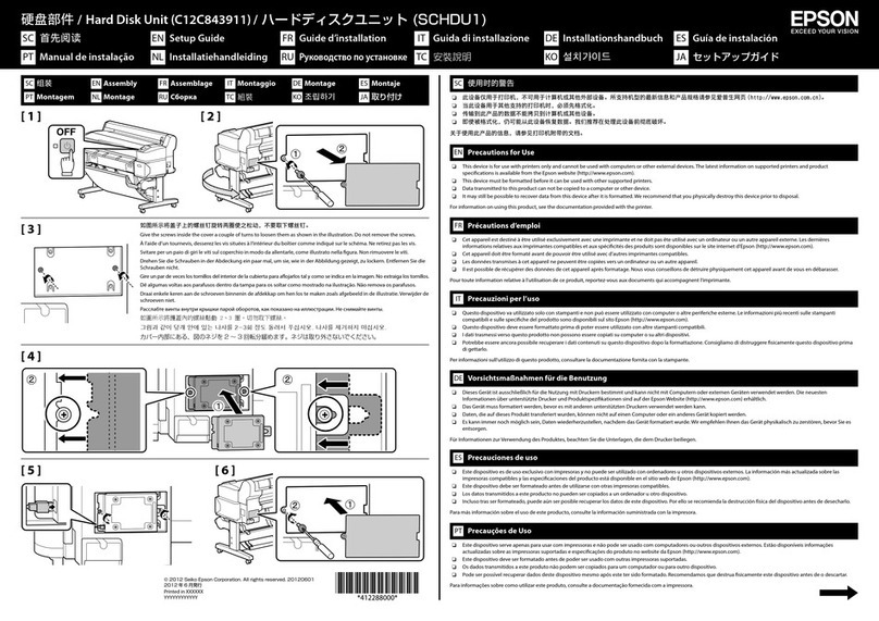 Epson C12C843911 User manual Epson C12C843911 User manual