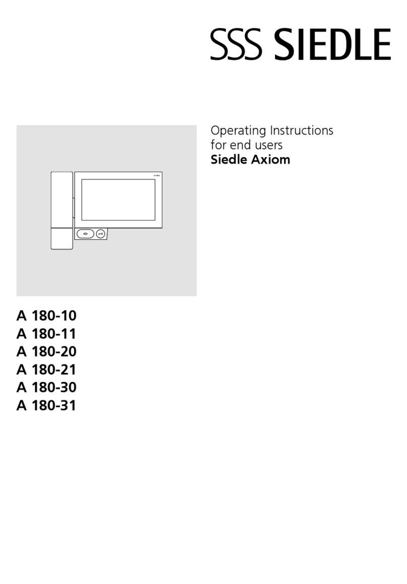 SSS Siedle Axiom operating instructions