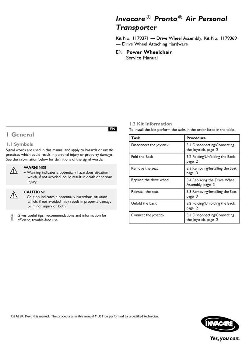 Invacare Pronto Air User manual