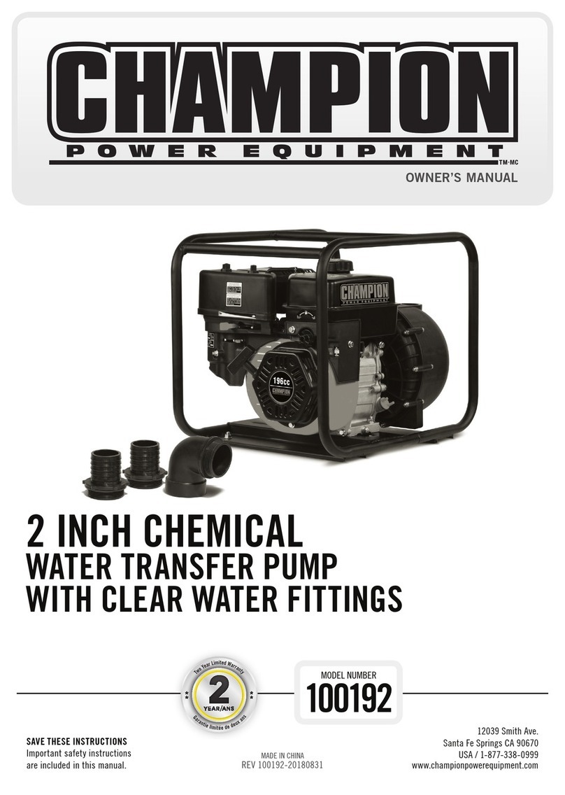 Champion 100192 owner's manual