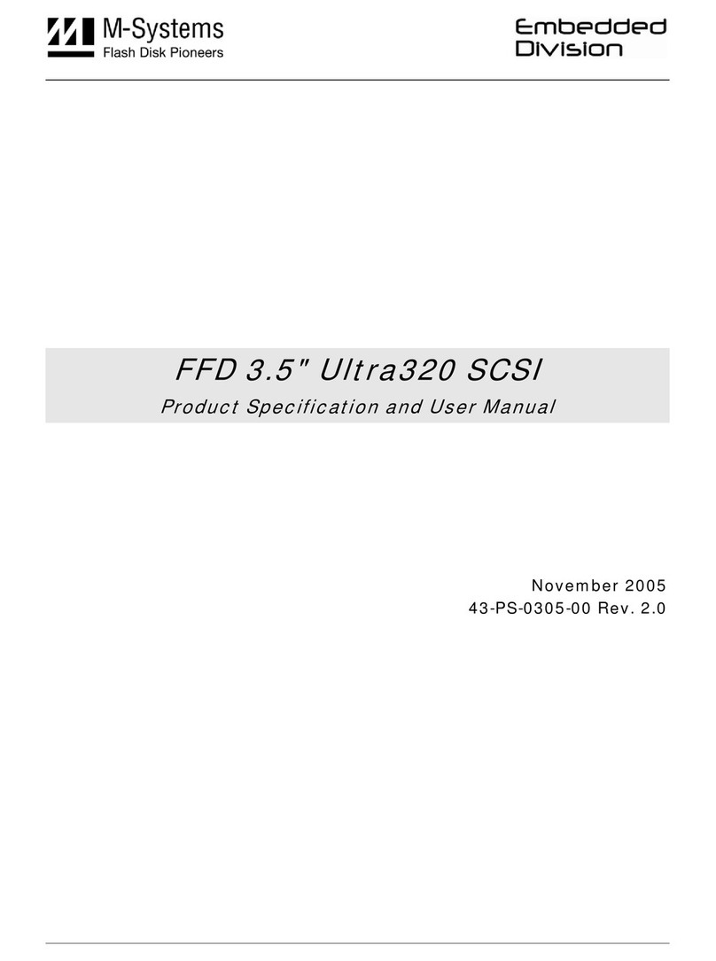 M-Systems Flash Disk Pioneers FFD 3.5" Ultra320 SCSI user manual M-Systems Flash Disk Pioneers FFD 3.5" Ultra320 SCSI user manual