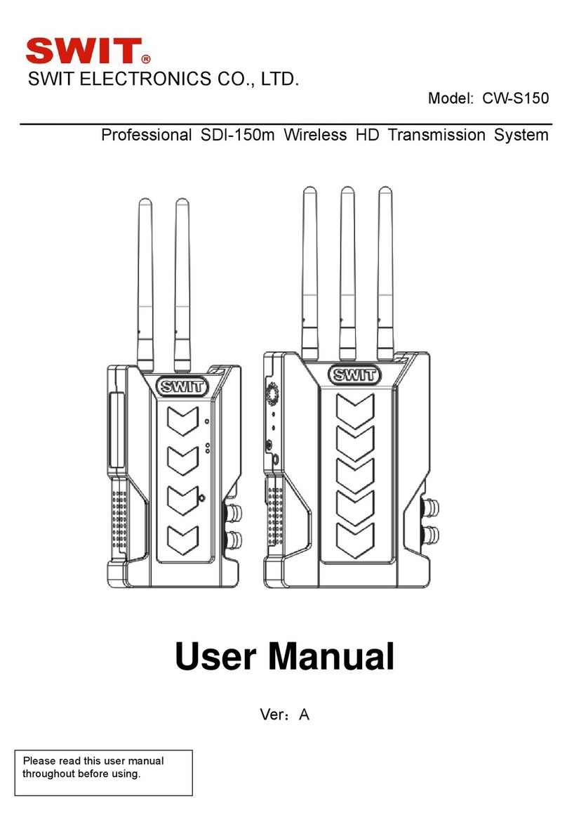 SWIT Electronics Co.,LTD. CW-S150 user manual
