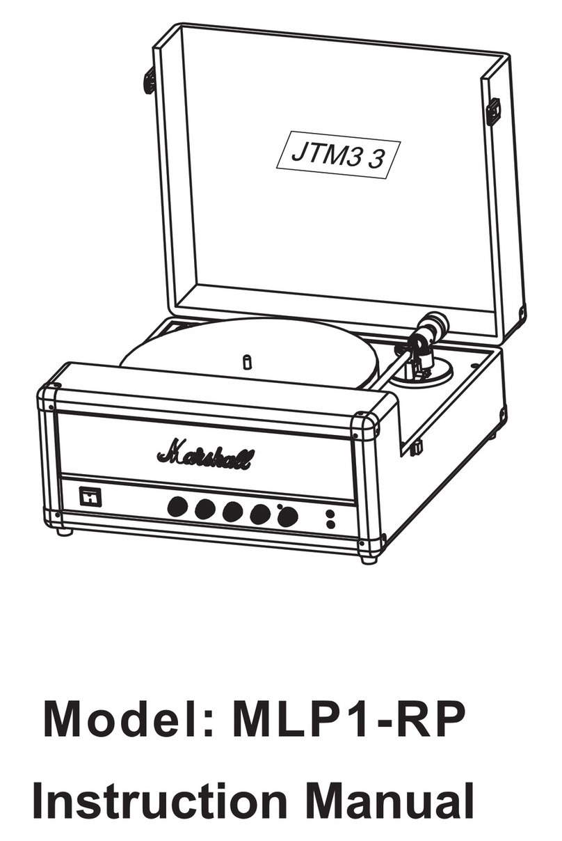 Marshall Amplification JTM3 3 instruction manual