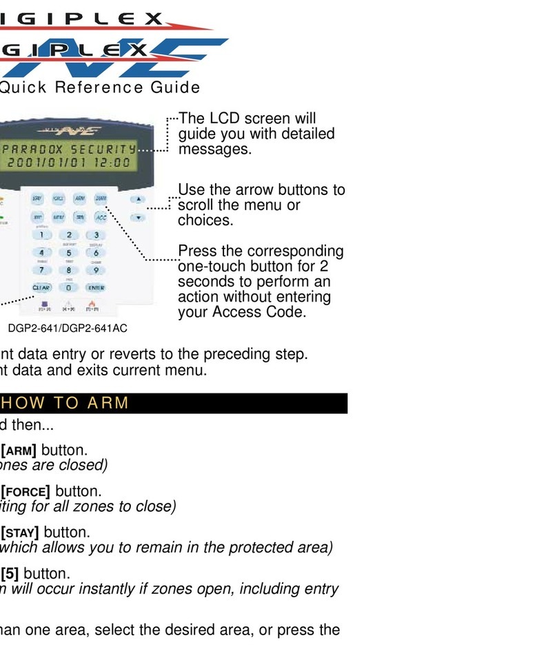 Paradox Digiplex User manual Paradox Digiplex User manual