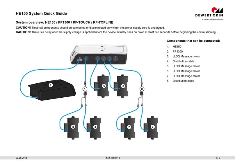 dewert okin HE150 quick guide