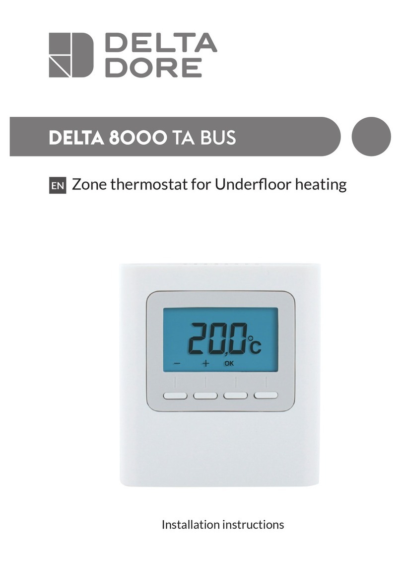 DELTA DORE DELTA 8000 TA BUS installation instructions