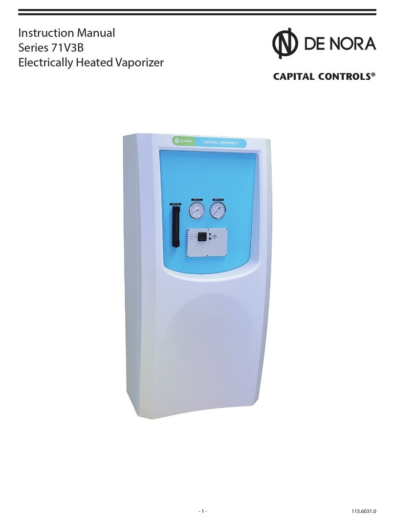 De Nora Capital Controls 71V3B Series instruction manual