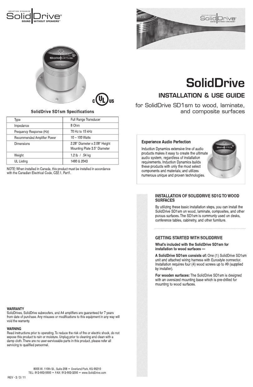 SOLIDDRIVE SD1sm Installation and use guide
