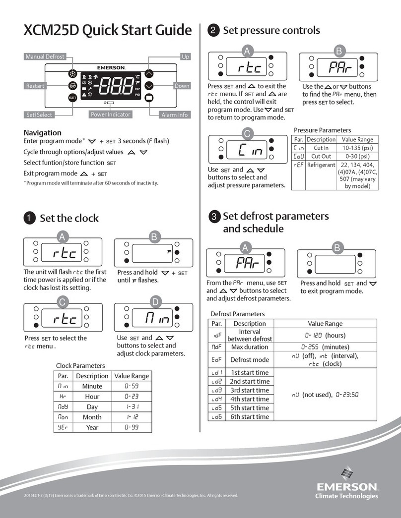 Emerson XCM25D quick start guide