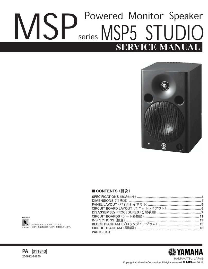 Yamaha MSP Series Service manual