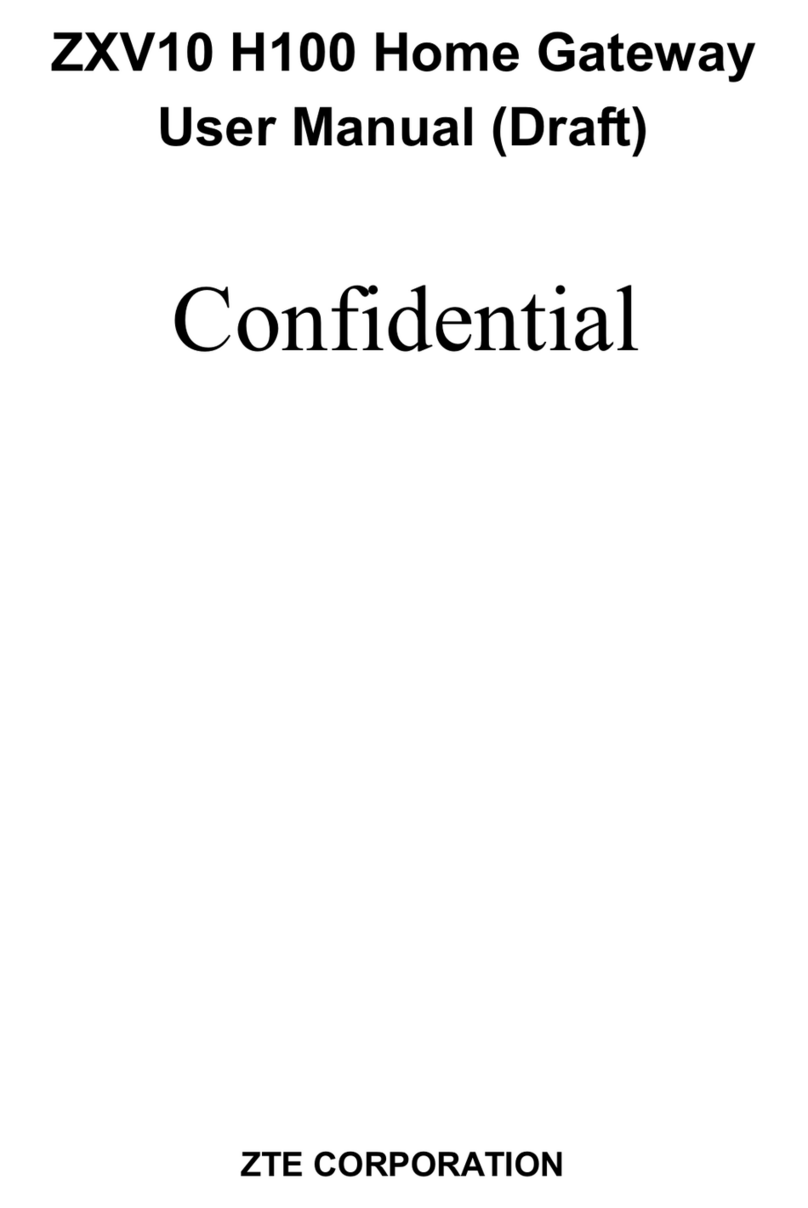 Zte ZXV10 H100 user manual