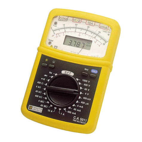 Chauvin Arnoux C.A 5011 user manual