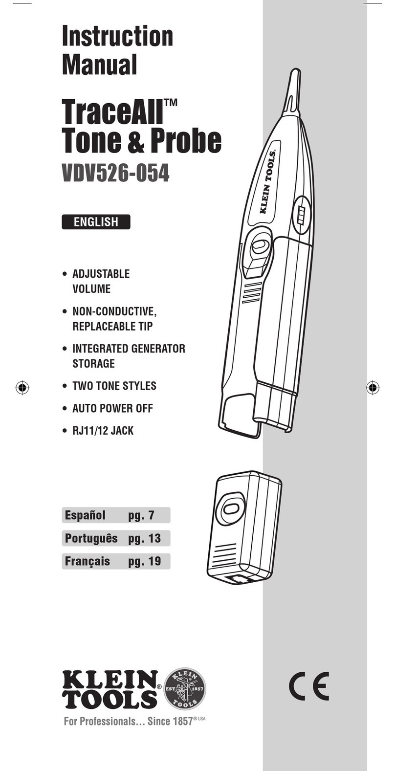 Klein Tools TraceAll VDV526-054 instruction manual