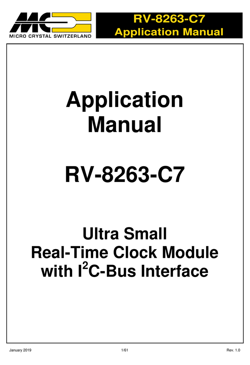 Micro crystal RV-8263-C7 Applications manual