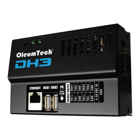 OleumTech WG-0900-DH3 user guide OleumTech WG-0900-DH3 user guide