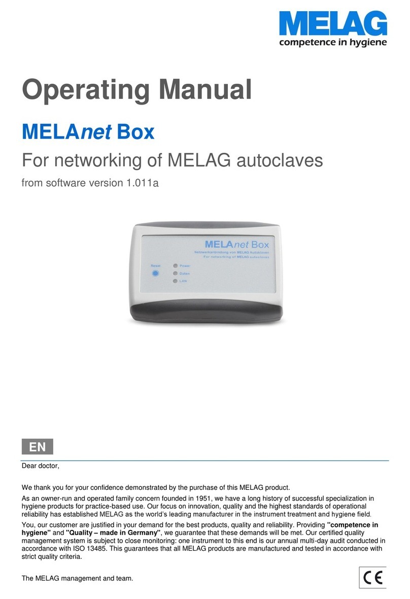 MELAG MELAnet box operating manual