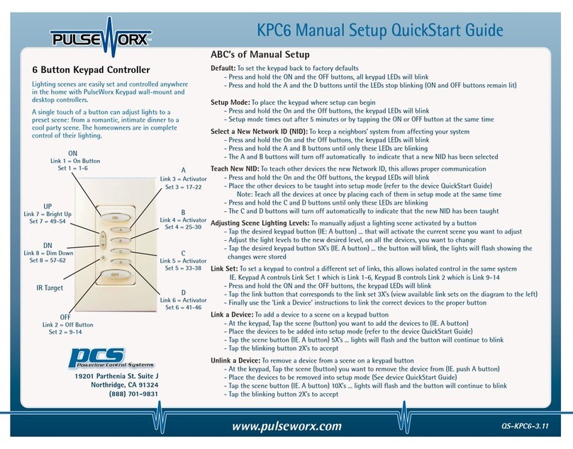 PulseWorx KPC6 quick start guide