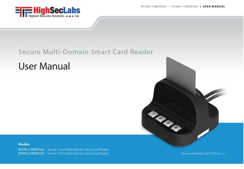 High Sec Labs RS20N-3 User manual