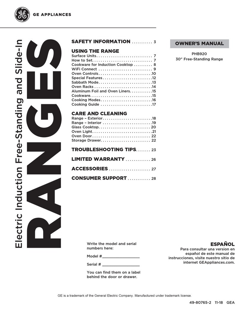 GE PHB920 User manual