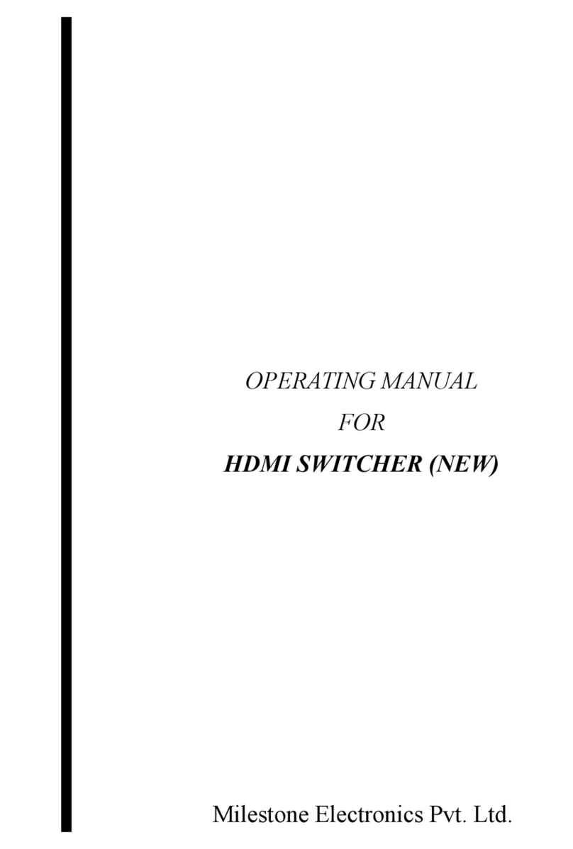Milestone ML 202 HDMI operating manual