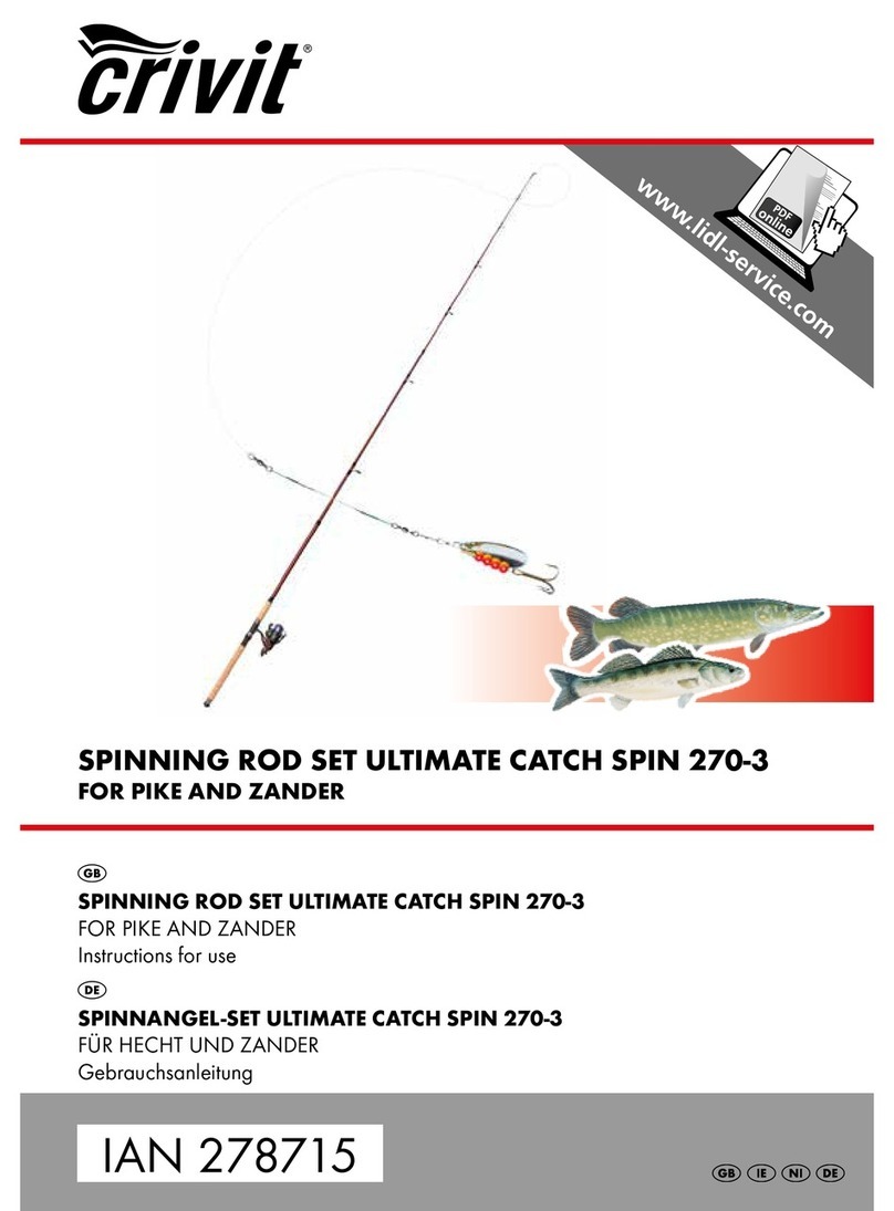 Crivit SPINNING ROD SET ULTIMATE CATCH SPIN 270-3 Instructions for use Crivit SPINNING ROD SET ULTIMATE CATCH SPIN 270-3 Instructions for use