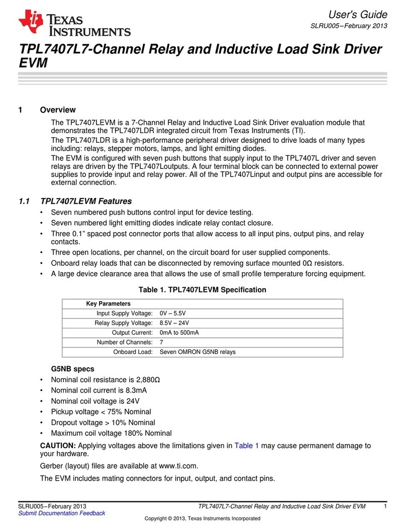 Texas Instruments TPL7407L7 User manual