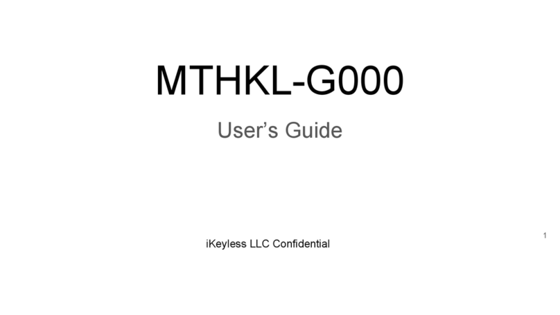 iKeyless MTHKL-G000 user guide