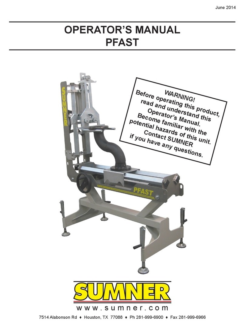 Sumner PFAST Operator's manual