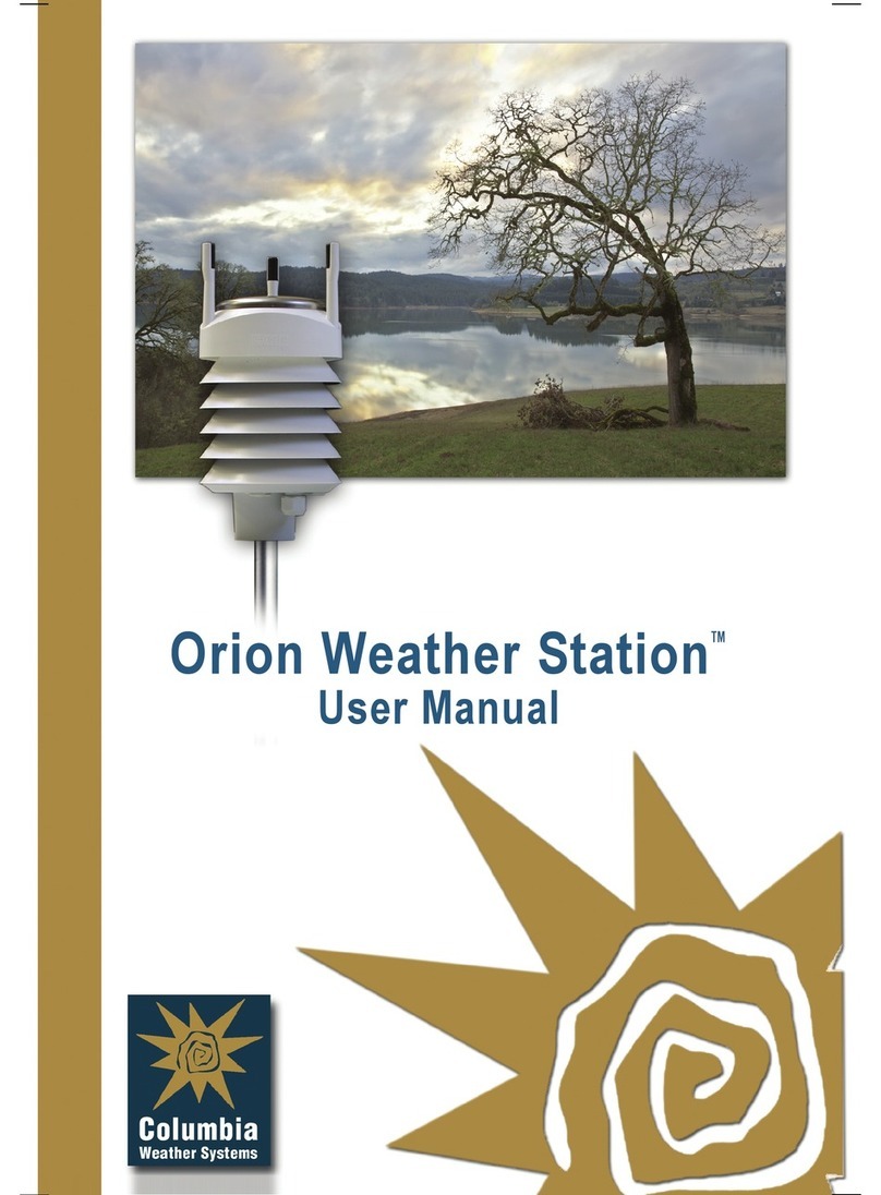Columbia Weather Systems Orion 531 user manual