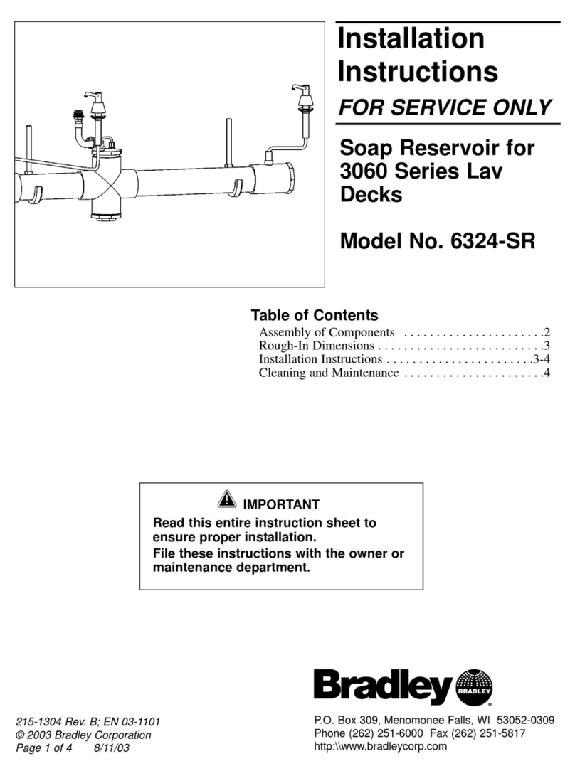 Bradley 6324-SR installation instructions