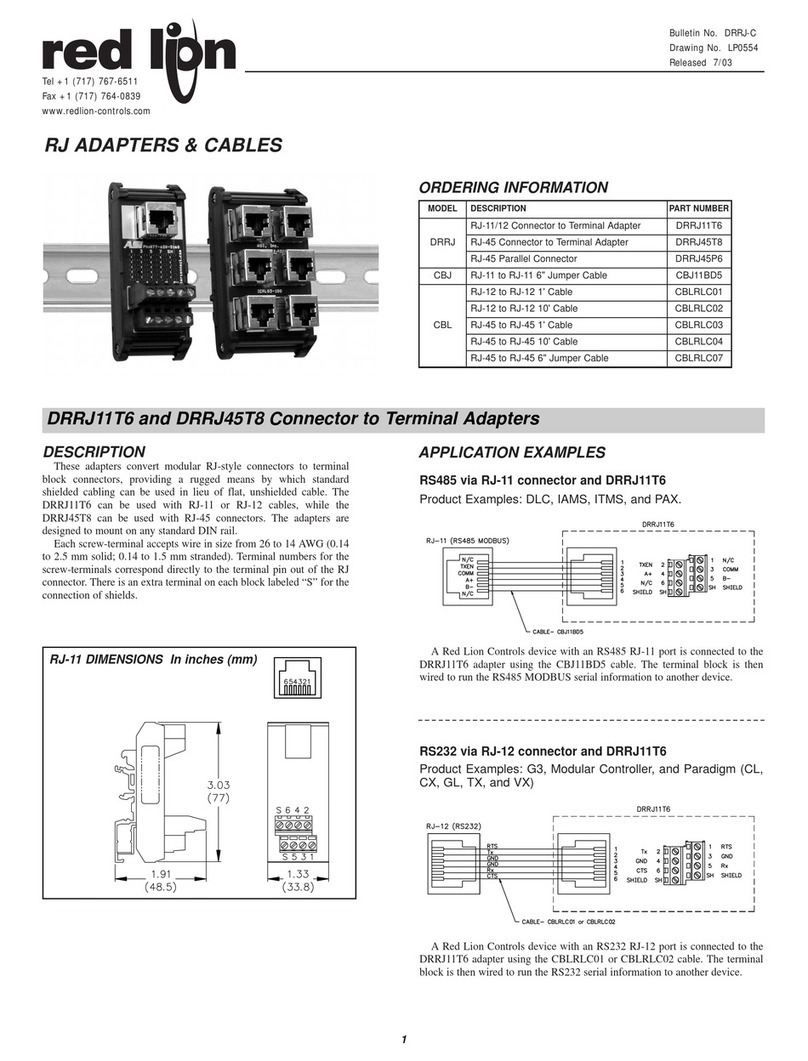 red lion DRRJ11T6 manual