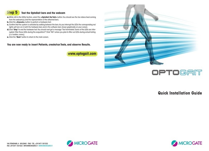Microgate Optogate Quick installation guide