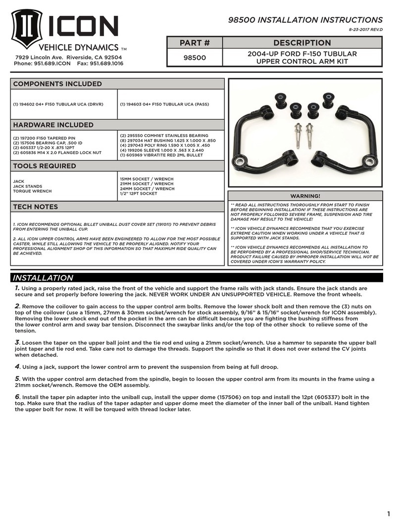 ICON 98500 installation instructions