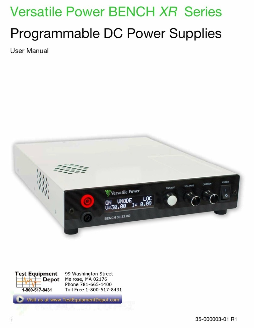 Versatile Power BENCH XR Series user manual