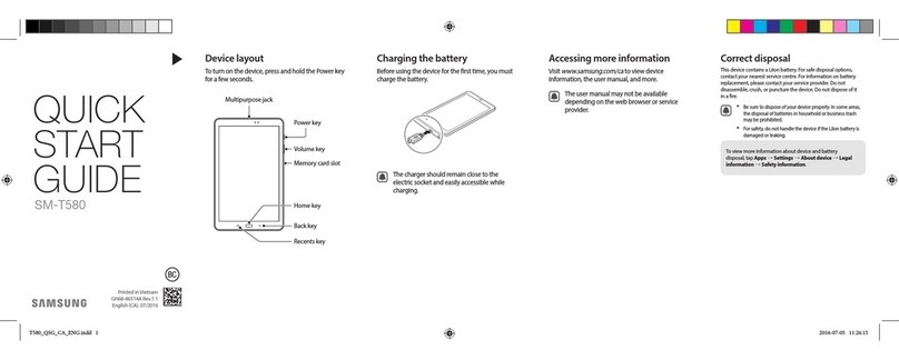 Samsung SM-T580 quick start guide