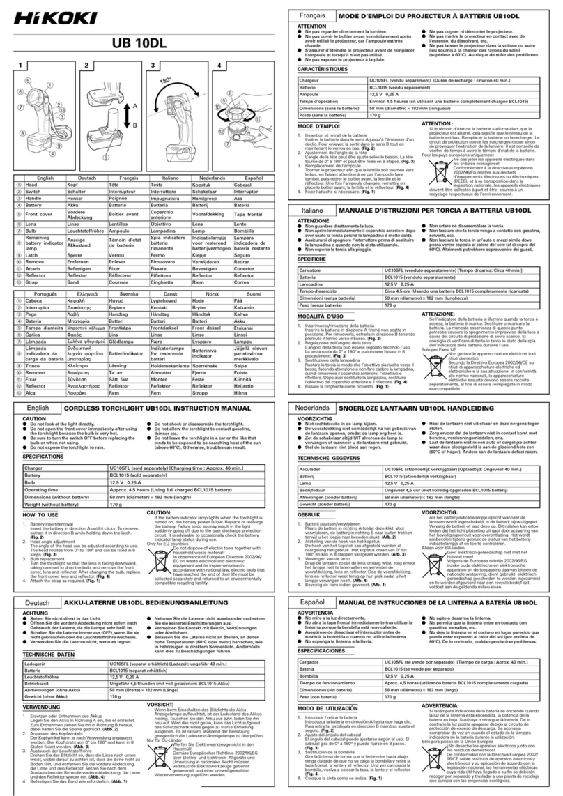 HIKOKI UB 10DL User manual