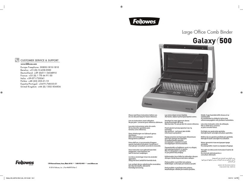 Fellowes Galaxy 500 manual